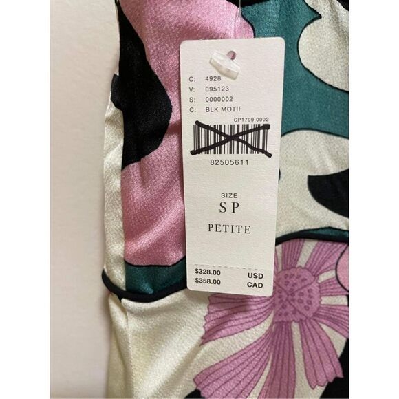 NWT Anthropologie x Oopscool Graphic Print Dress Size S Petite - Picture 11 of 11